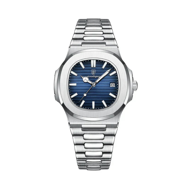 Klassiek waterdicht herenhorloge – blauw