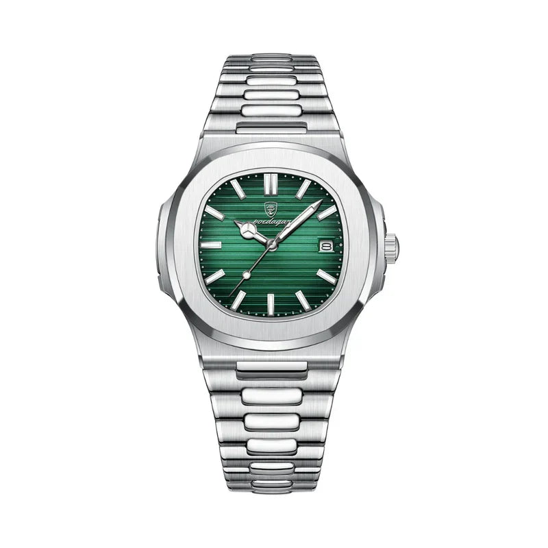 Klassiek waterdicht herenhorloge – groen