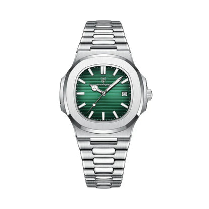 Klassiek waterdicht herenhorloge – groen