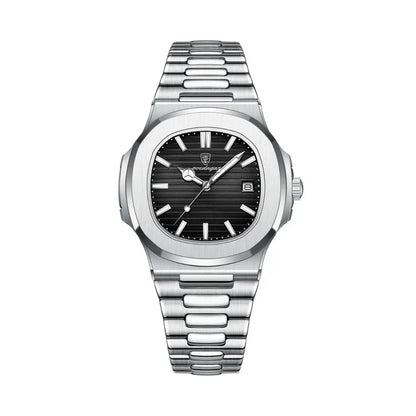 Klassiek waterdicht herenhorloge – zwart