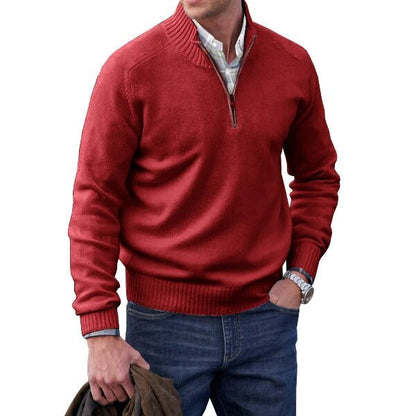 Cashmere coltrui voor heren – rood